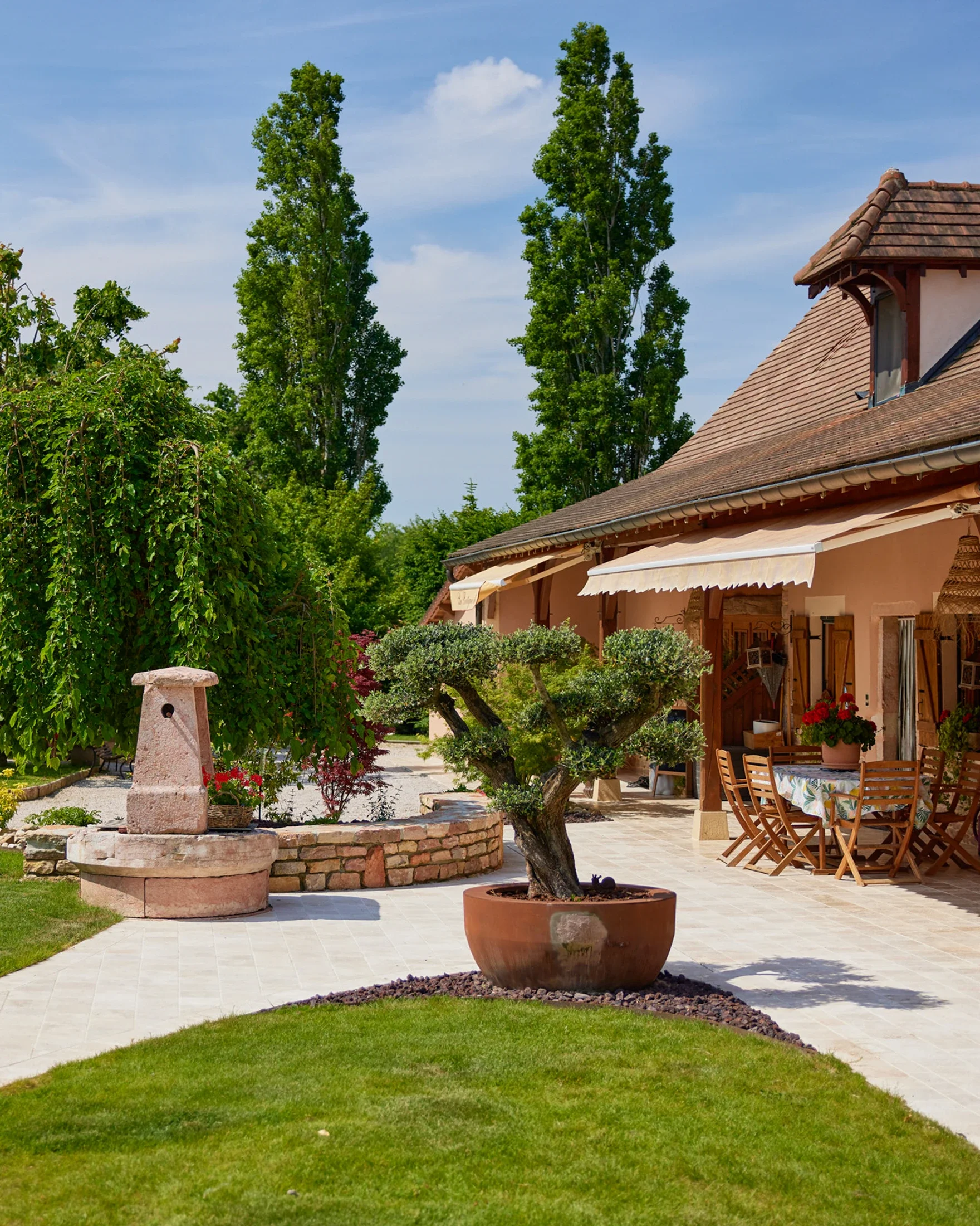 photographe immobilier bourg en bresse – ferme rénovée bresse louhanaise, architecture paysagère