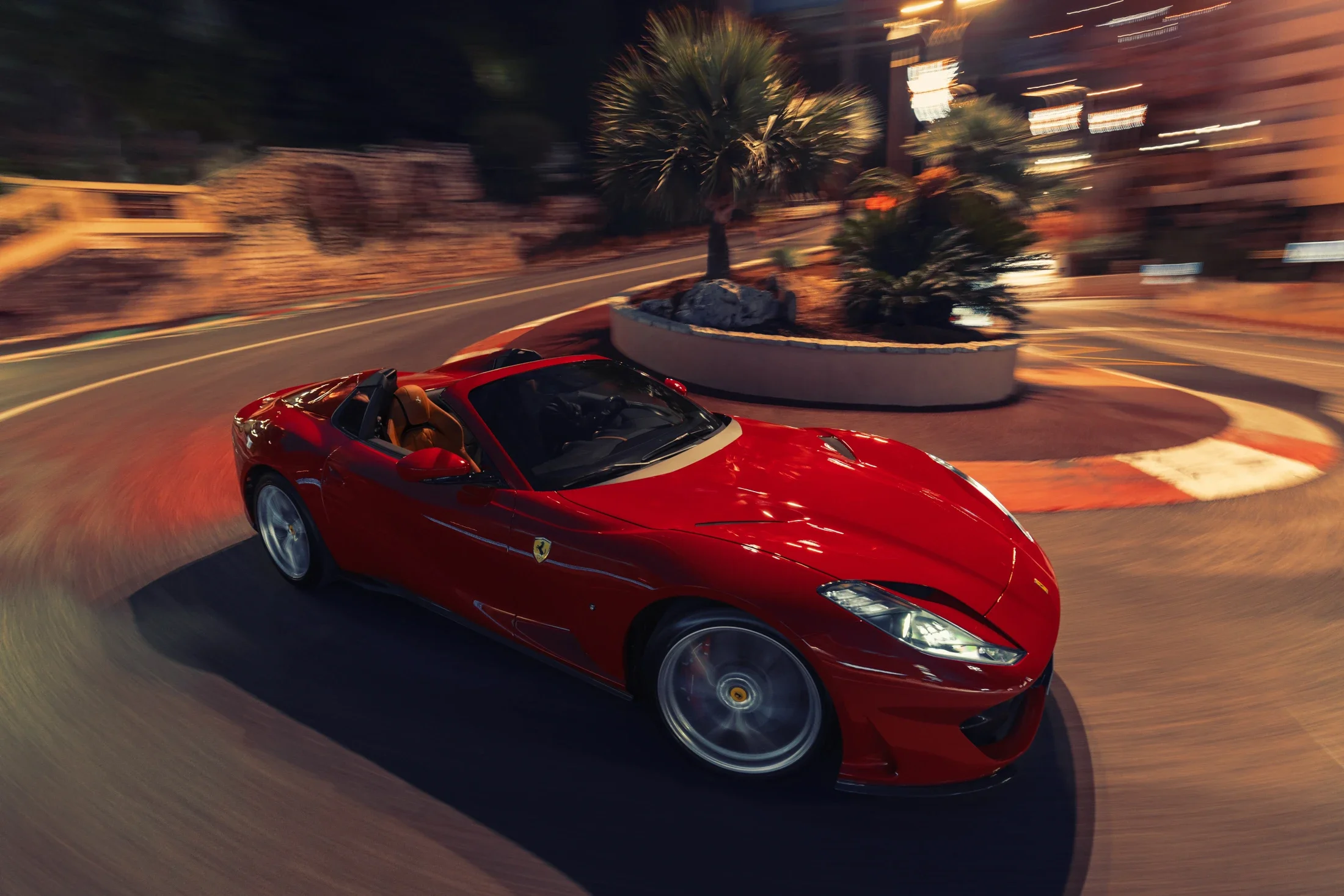 photographe automobile bourg en bresse – Dynamique Ferrari 812 GTS réseaux sociaux Ferrari West Europe Monaco virage du Fairmont Hotel