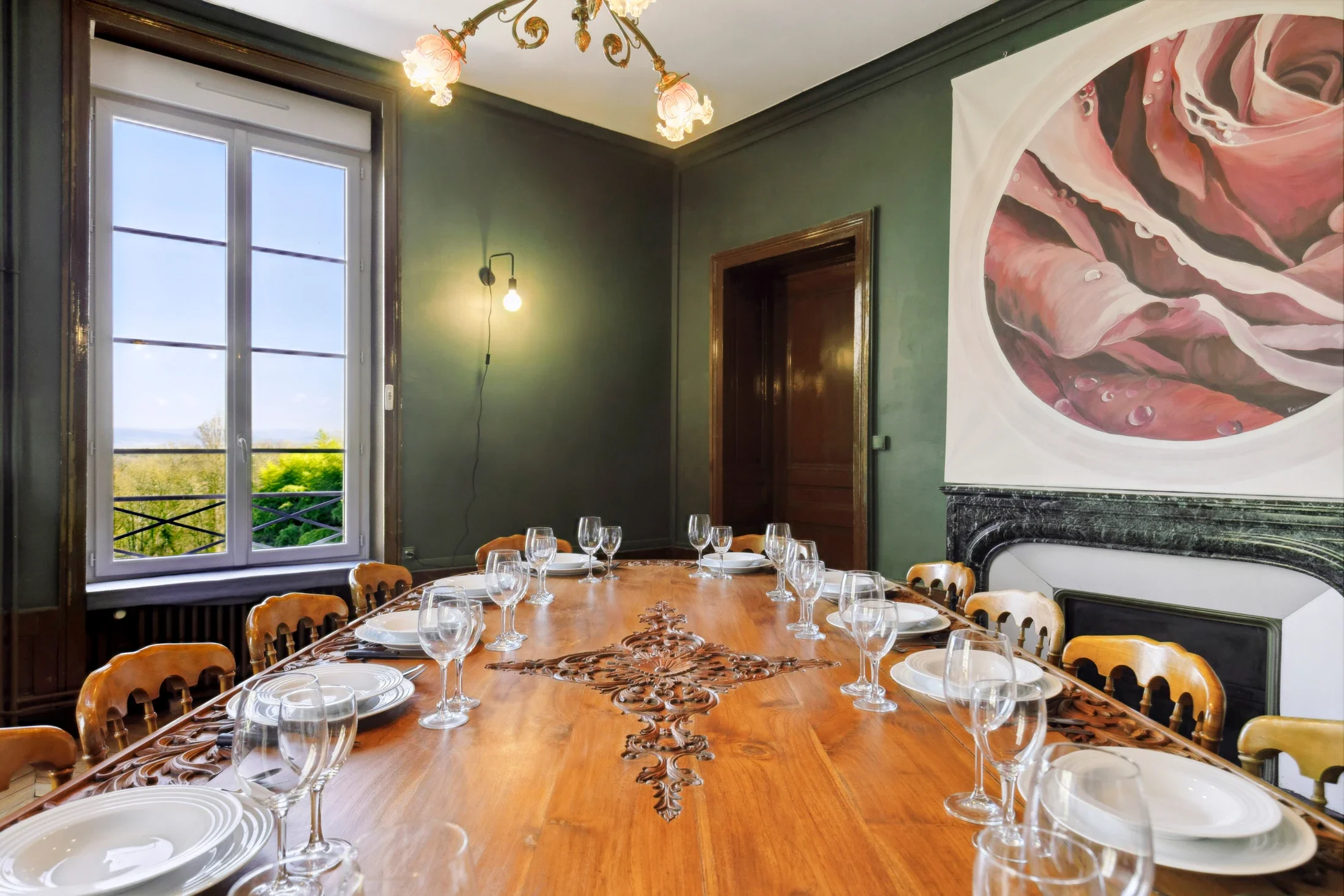 photographe immobilier bourg en bresse – Salle à manger du Manoir Séquoia