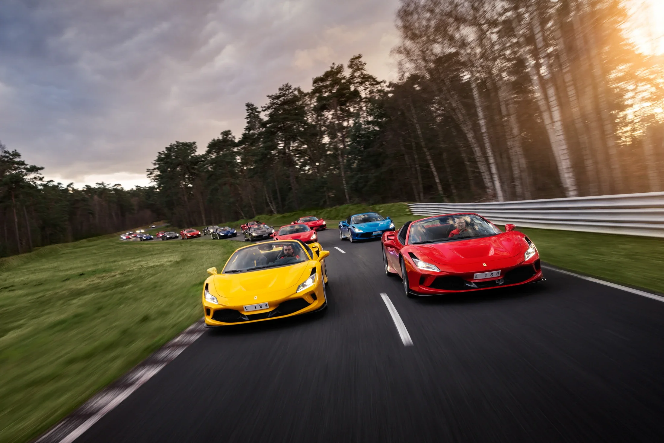 photographe automobile bourg en bresse – Ferrari F8 Tributo test drive France parade