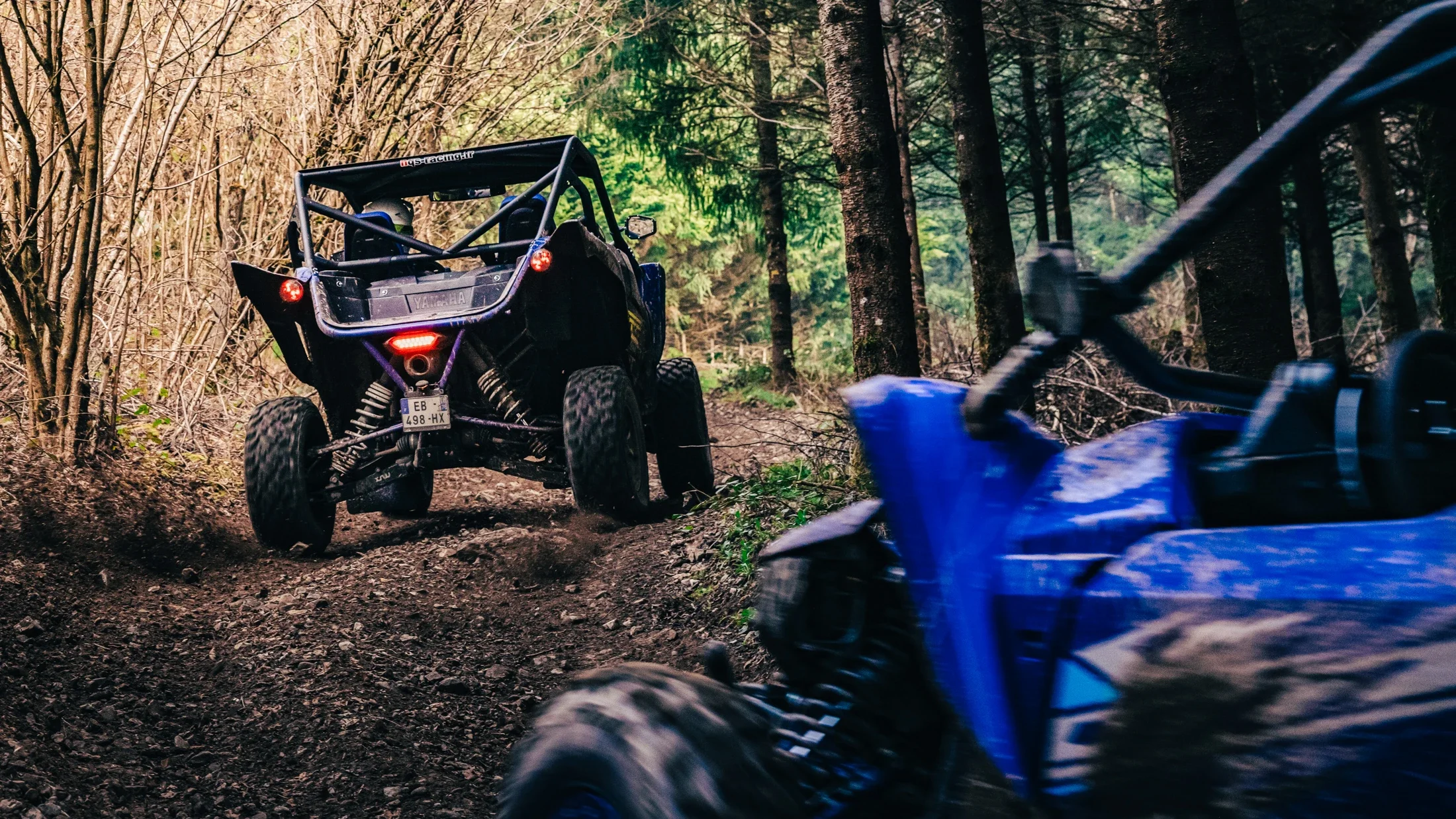 photographe automobile bourg en bresse – image communication Yamaha Off Road Experience Beaujolais quad buggy foret