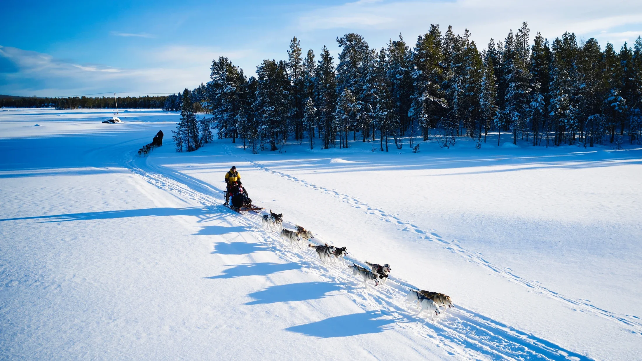 photographe évènementiel bourg en bresse – Reportage évènement Ferrari Club Challenge on Ice en Laponie sur les circuits de glace de Lapland Ice Driving, balade en chien de traîneau 