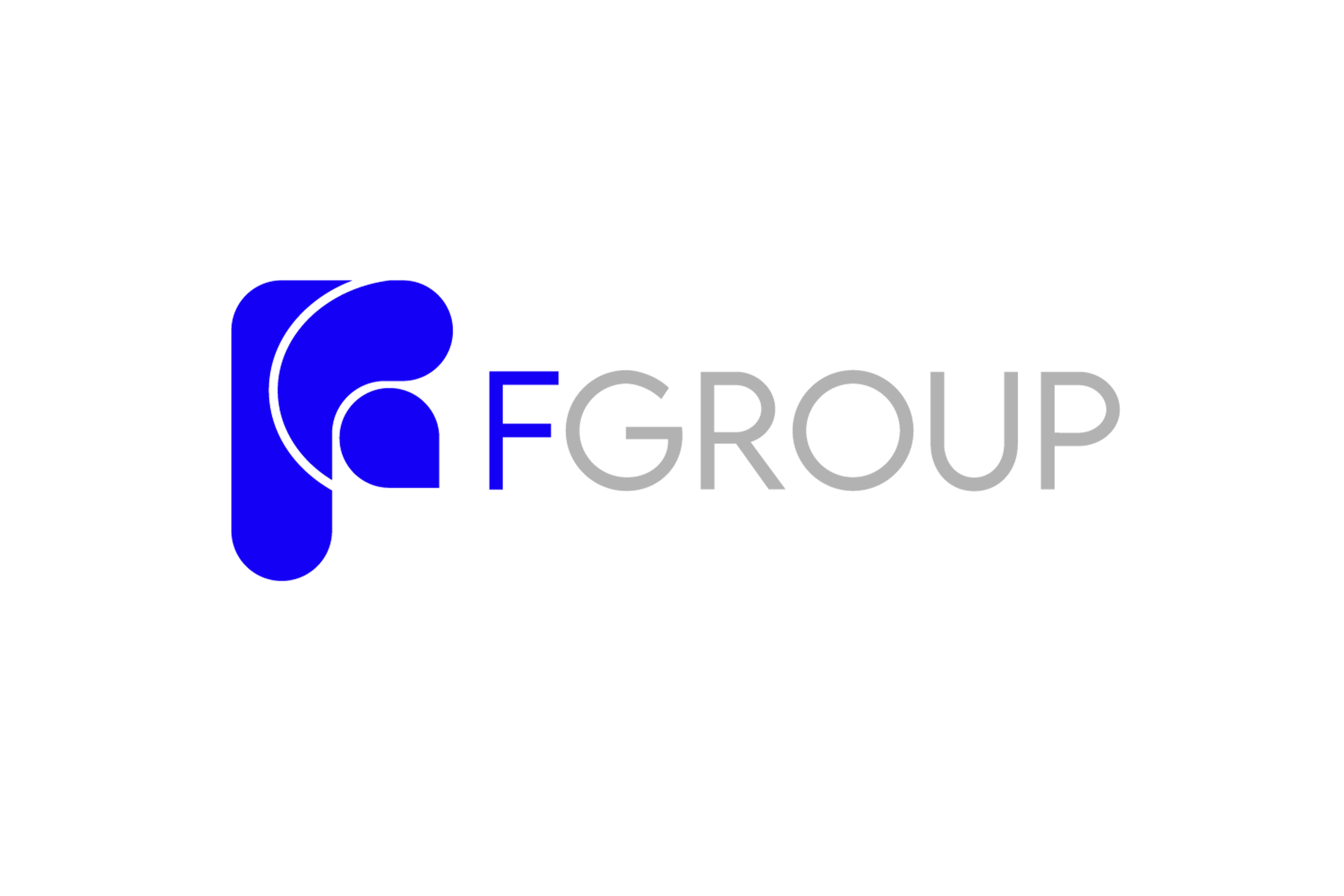 Logo del gruppo GGROUP con un'icona blu e testo grigio