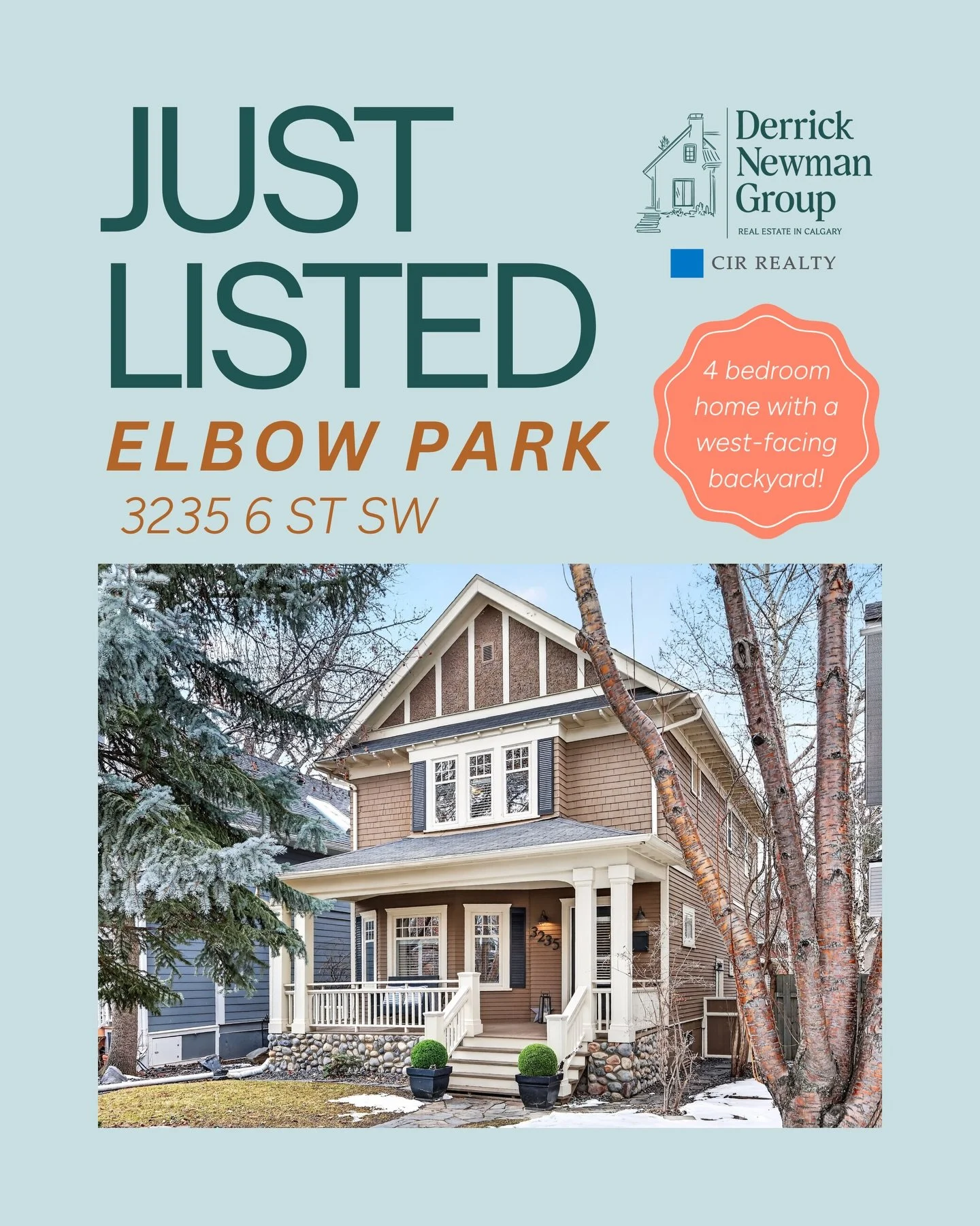JUST LISTED in Elbow Park!

📍 3235 6 St SW
🏷️ $1,475,000
🛏️ 4 bedrooms upstairs
🛁 2 full bathrooms
🌳 West-facing backyard 
🚙 oversized double garage
🛋️ developed basement
🧺 laundry room with sink and storage 

A rare opportunity on one of Elb