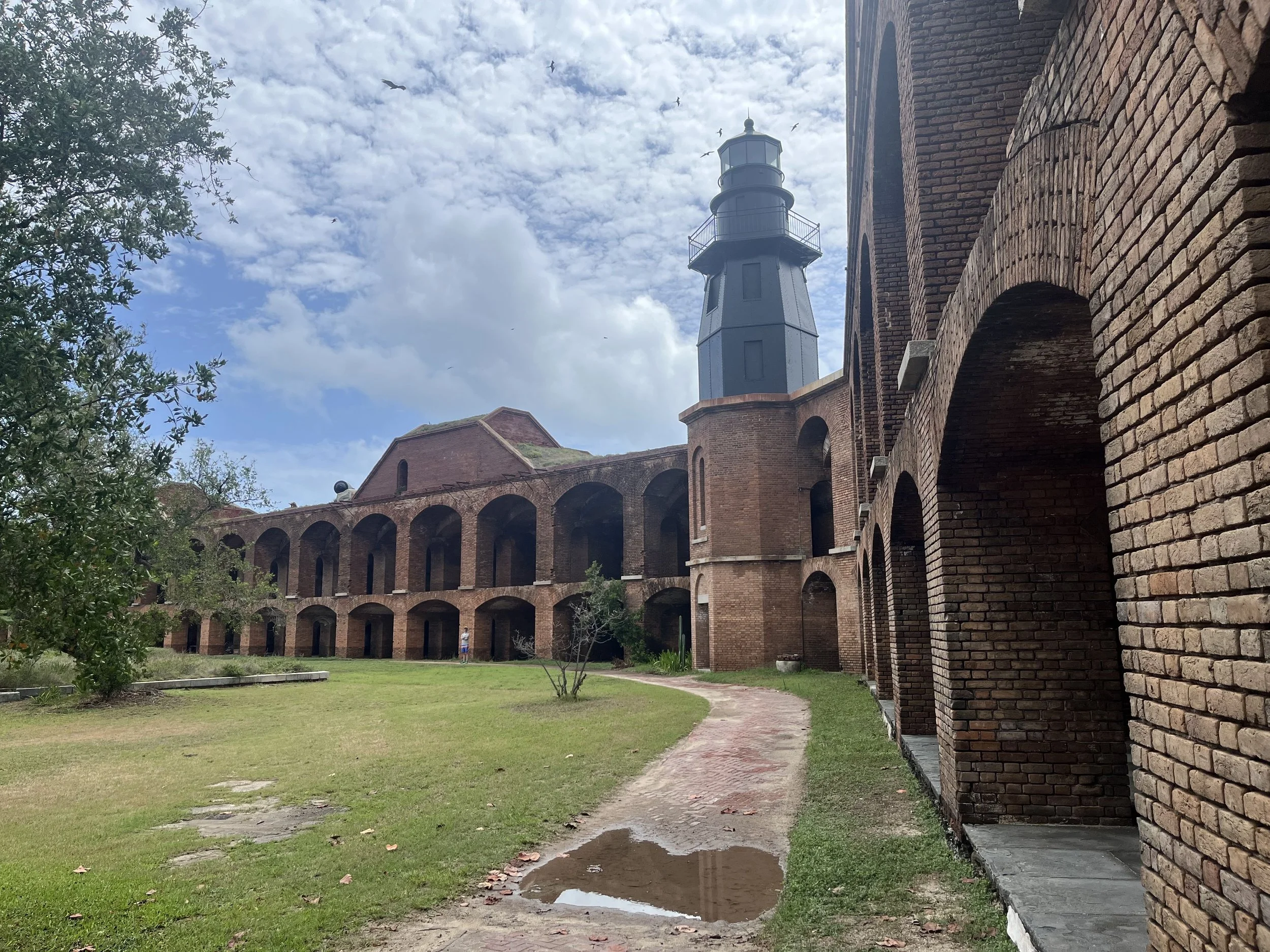 Built in 1846. Brick, ocean, and nothing else. Still standing.