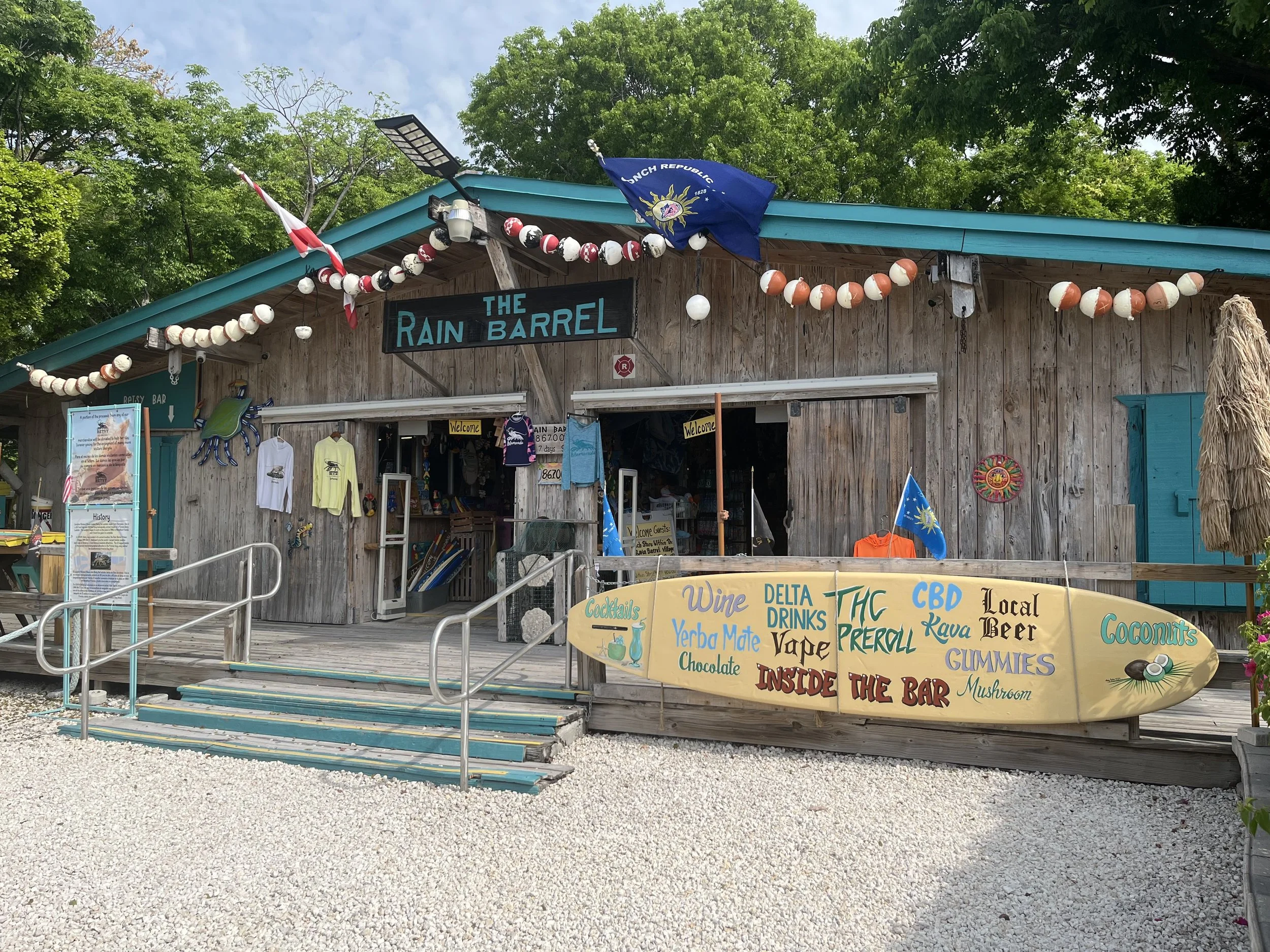 Quirky, colorful, simple joys. The Rain Barrel Village in Islamorada.
