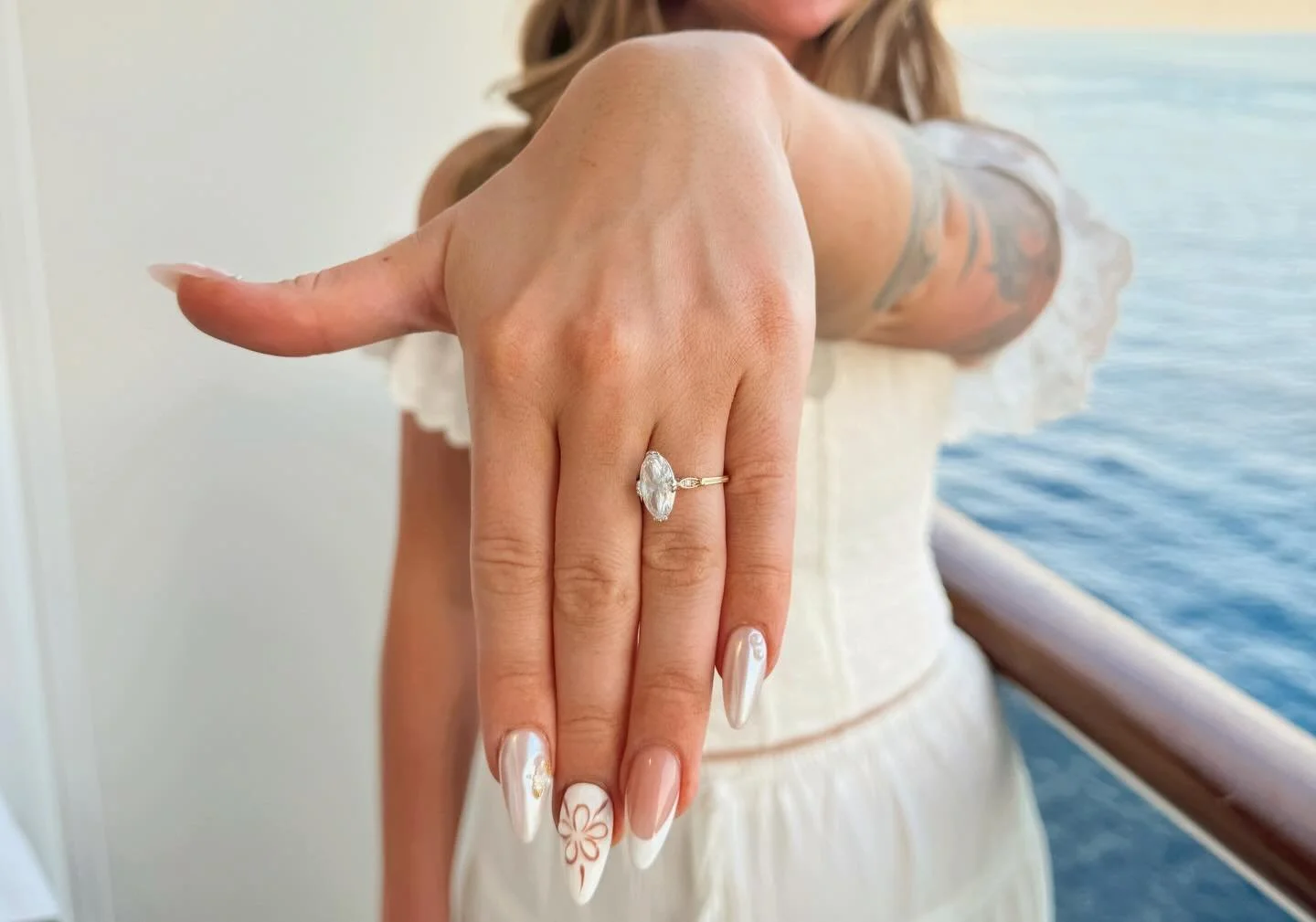 Day 1 of our cruise: I said YES💍
[swipe for the proposal reaction xx]

2.9.26 
📍Great Stirrup Cay, Bahamas