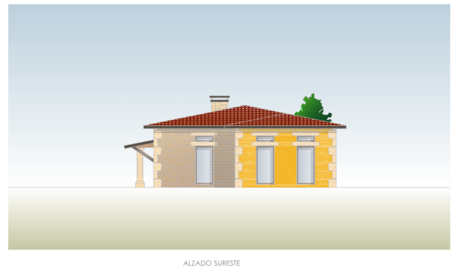 Alzado Sur Este