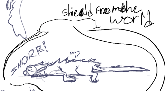 Fox, shielded from the world. 