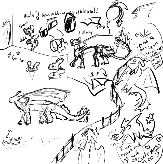 Again Drawpile, I was teaching Fox how to draw a night fury from how to train your dragon, things got a little out of hand with all the "random" night fury dragons that kept showing up (I drew them), I had to put a fence around them :)