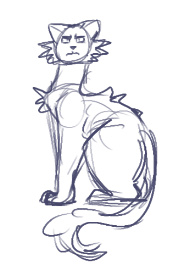 A grumpy, yet noble cat  :3