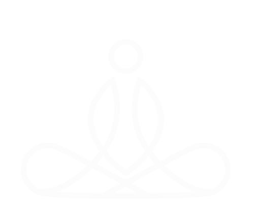 Line drawing of a person sitting in a cross-legged meditation pose.