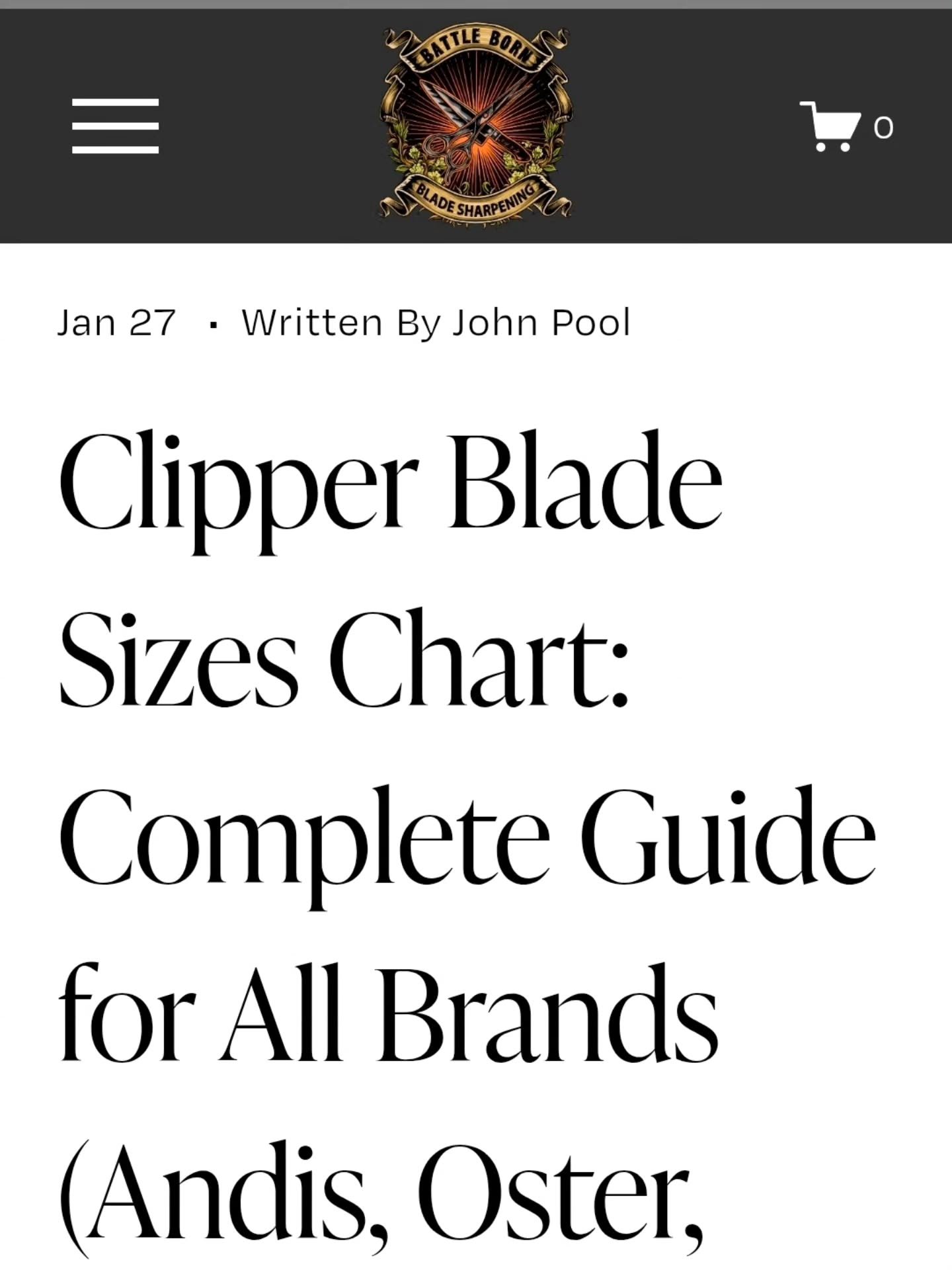 The most comprehensive clipper blade reference guide you'll ever need. 🔪

I just published the complete clipper blade size chart on my blog&mdash;covering every A5 standard blade, wide blades, guard combs, 5-in-1 adjustable settings, and Rockwell ha