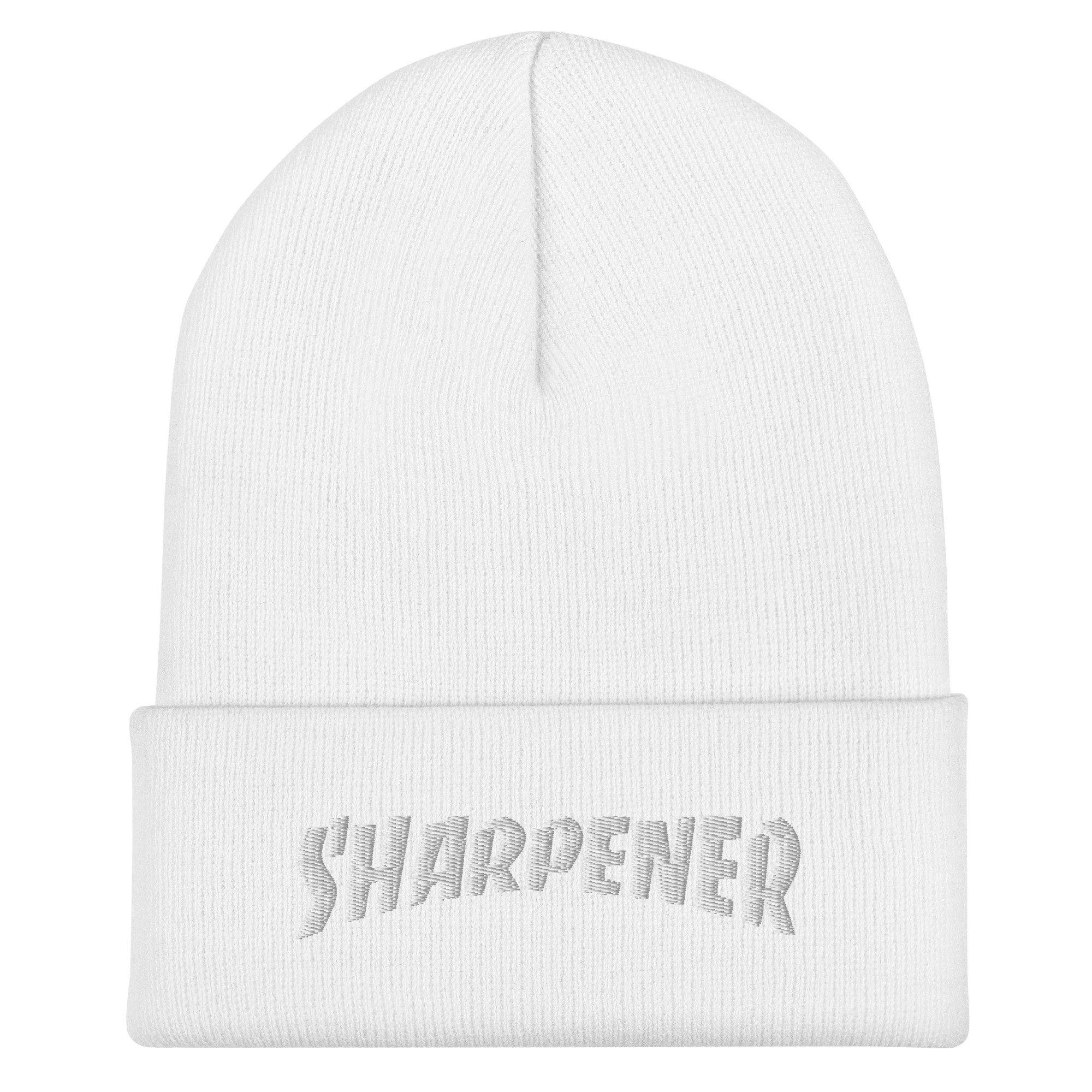 Sharpener Beanie - White Embroidery