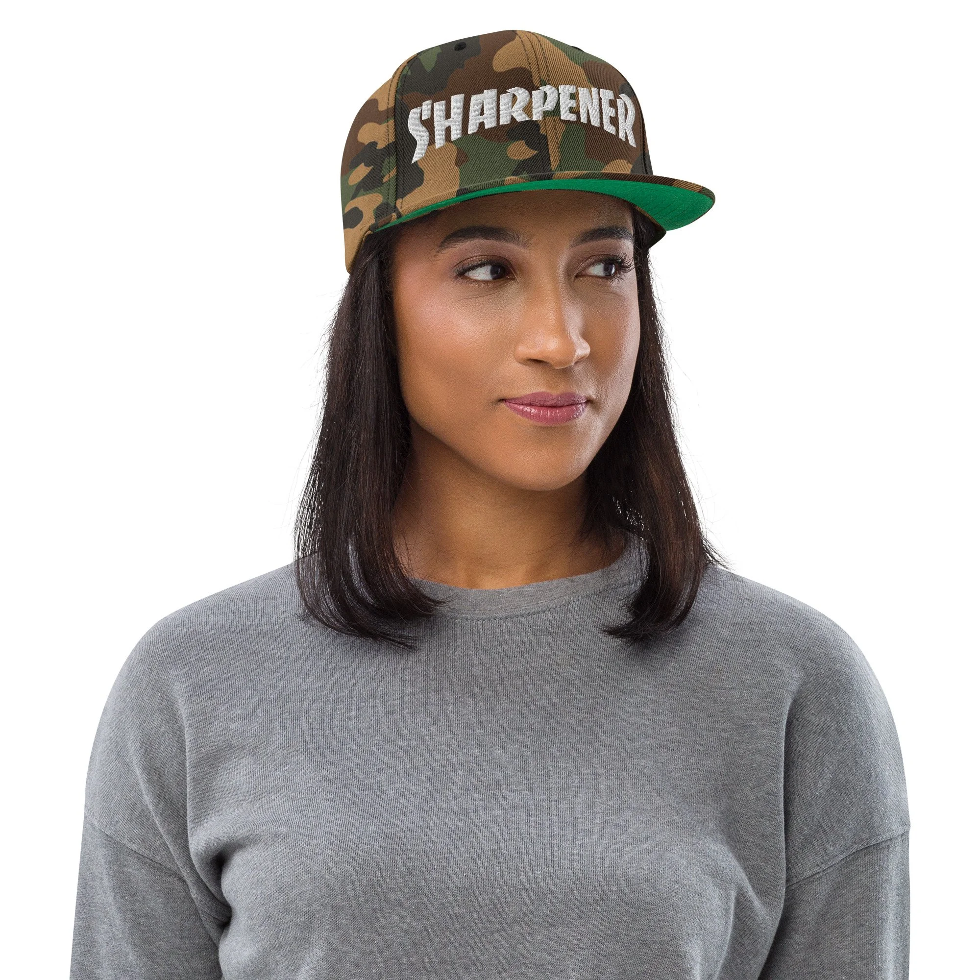 Sharpener Snapback White Embroidery