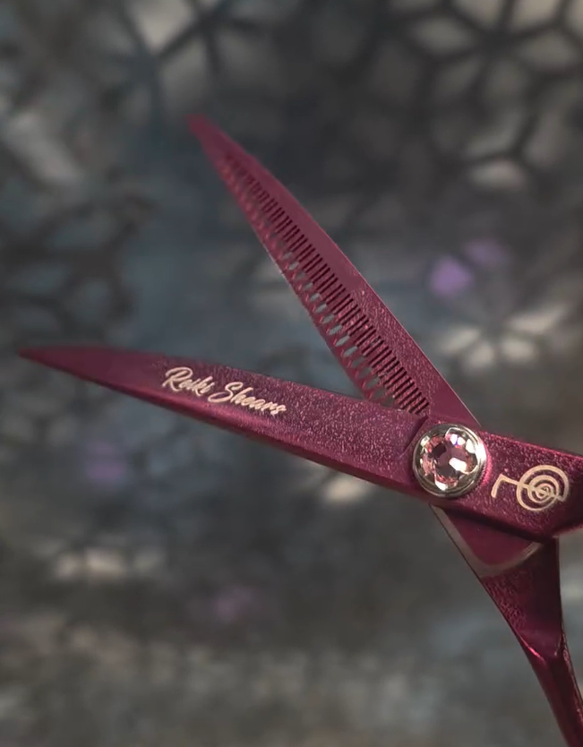 Reiki Shears - Curved Blender Unicorn Pink