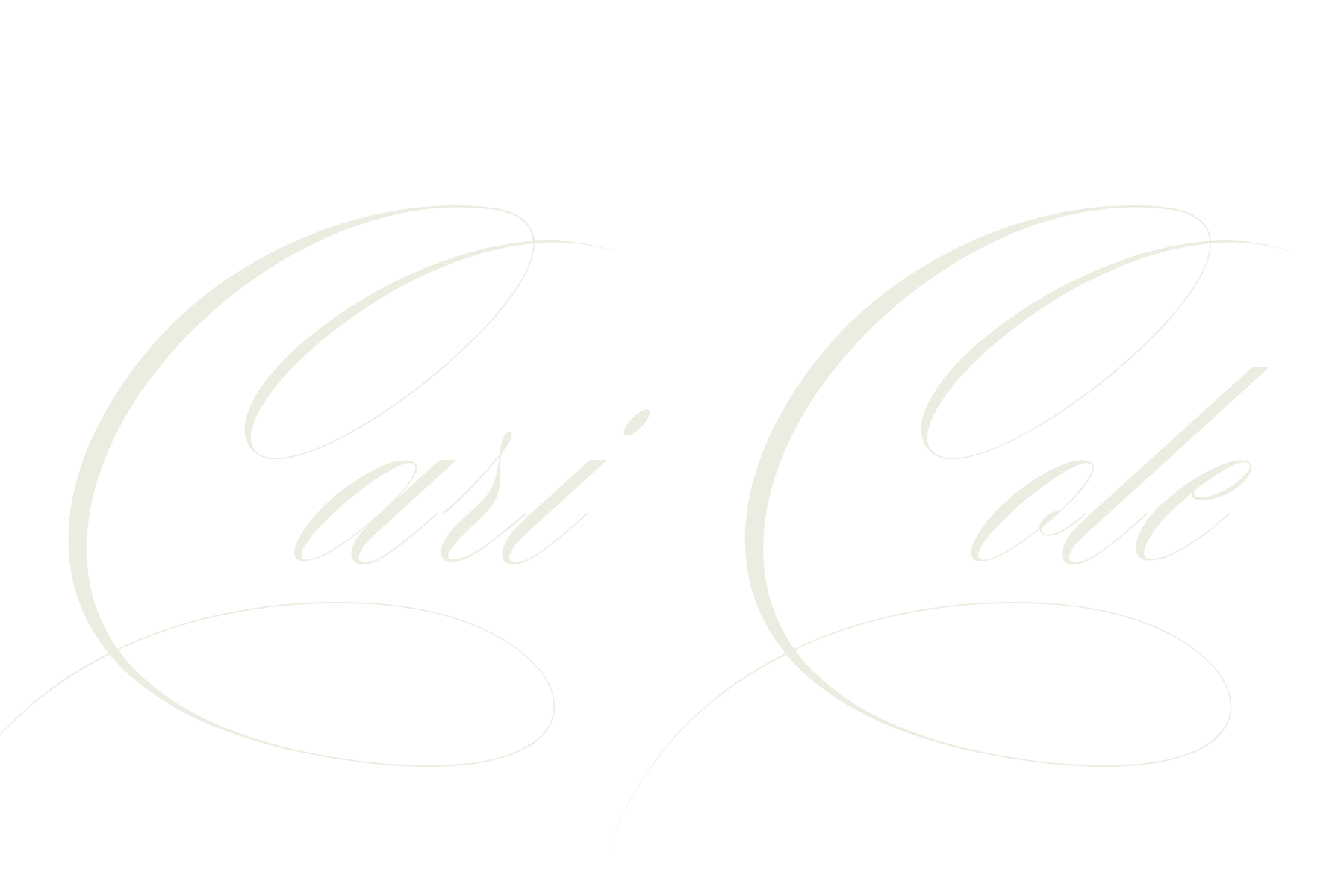 Elegant cursive text reading 'Cali Cal' on a black background.