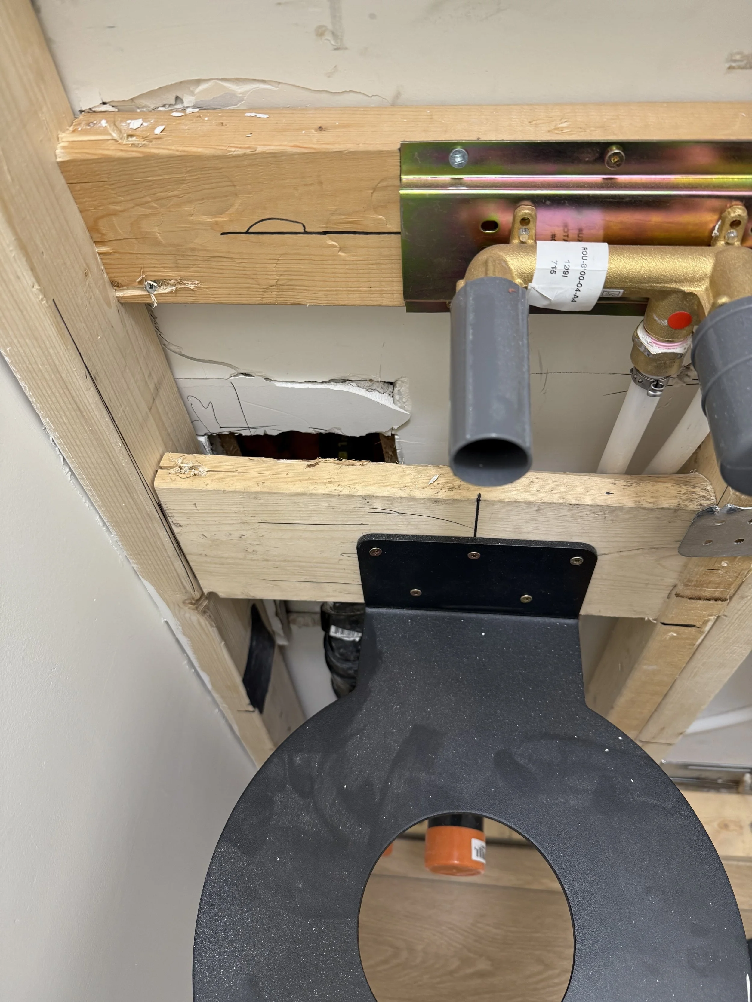 Sink rough-in