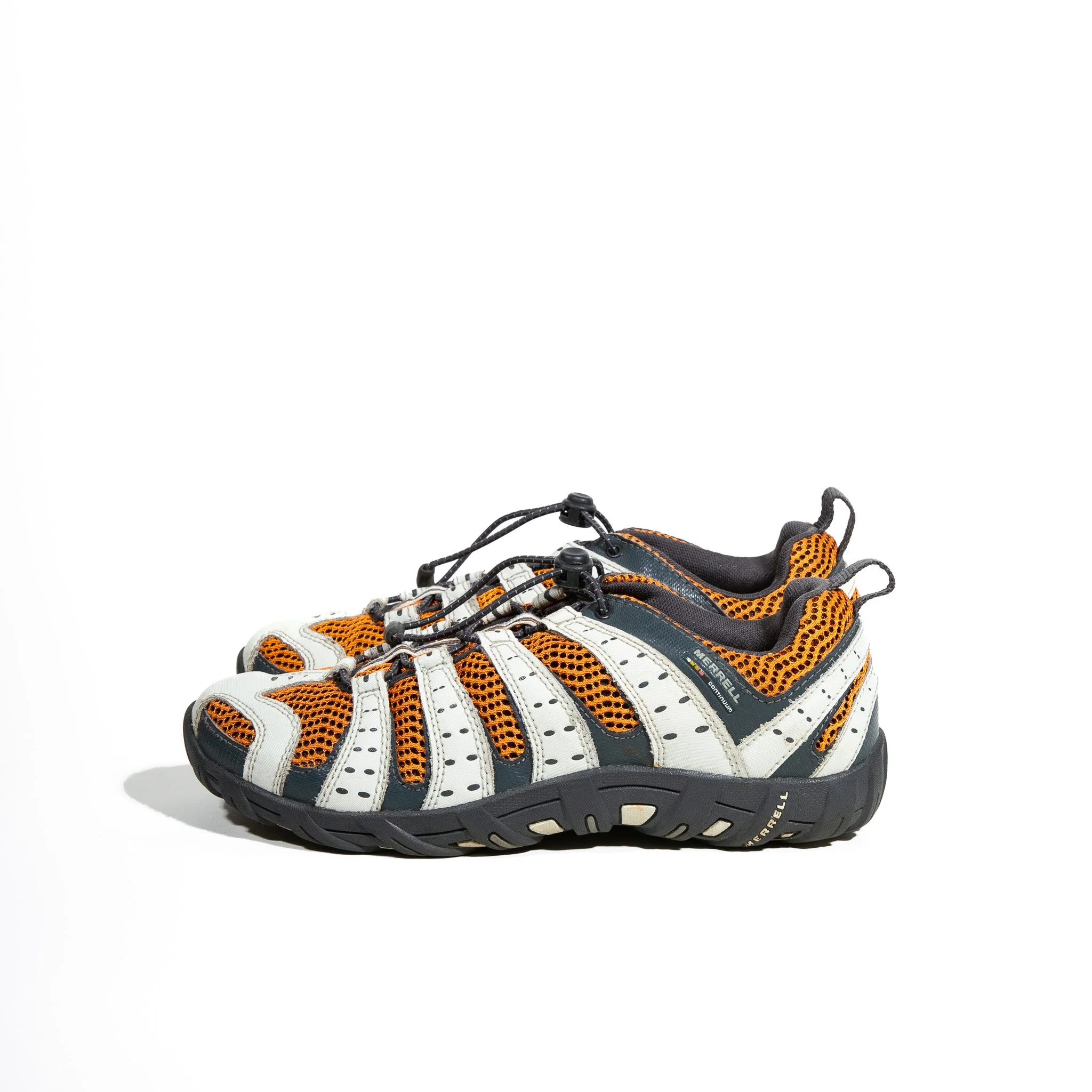 Merrell White and Orange Hiking Shoe(W8.5)