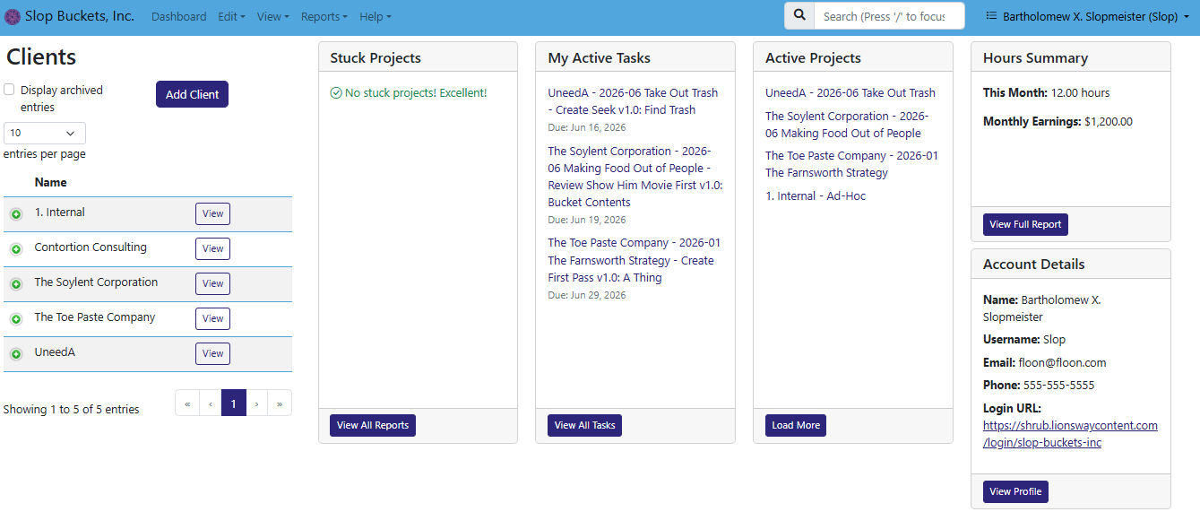 The Hibiscus dashboard now shows 12 hours logged. Way to go, Bart!