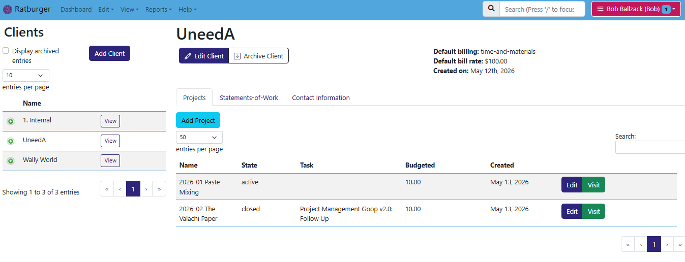The Hibiscus client view