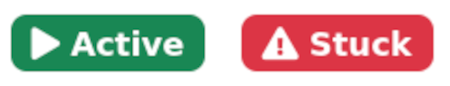 Labels "Active" and "Stuck" from the Hibiscus project page