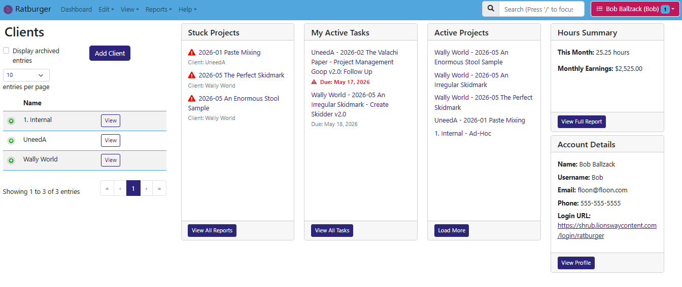 The Hibiscus dashboard