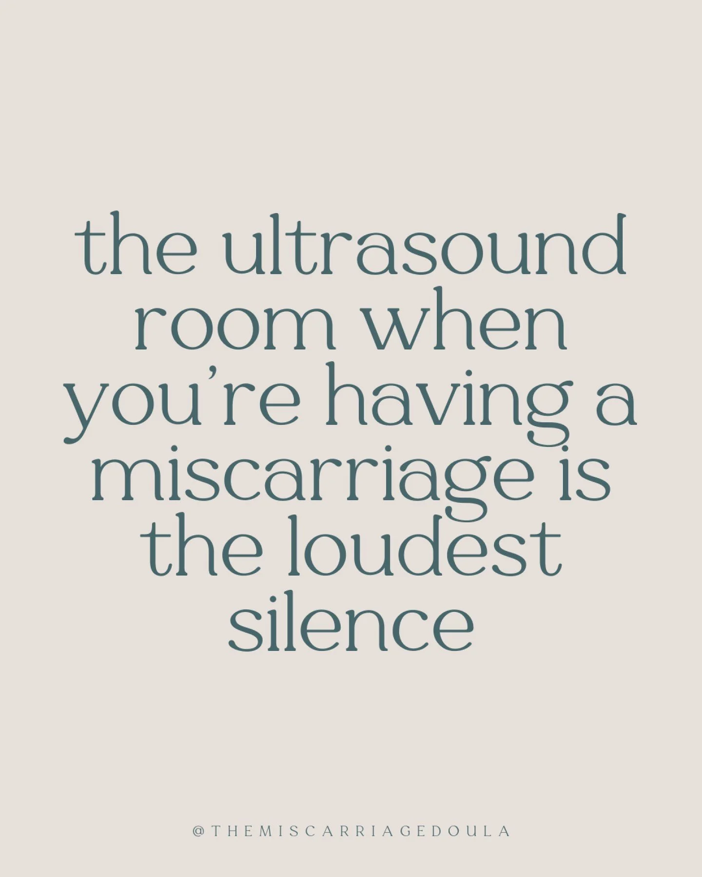 Have you experienced this silence?

The clicking on the machine while they look for a heartbeat.

The breathing of everyone in the room.

Then the release of air before a "I'm sorry..." comes from the doctor or technician.

It's the worst a