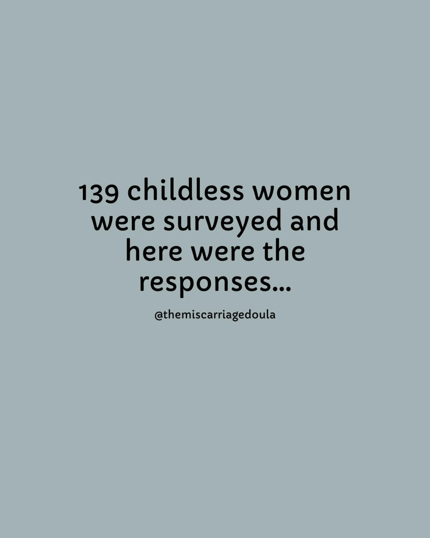 I found a study that filled me with so much sadness. It was a study on "childless" women and it showed that a portion of them had experienced pregnancy loss before deciding not to try and conceive further, other people tried to conceive and