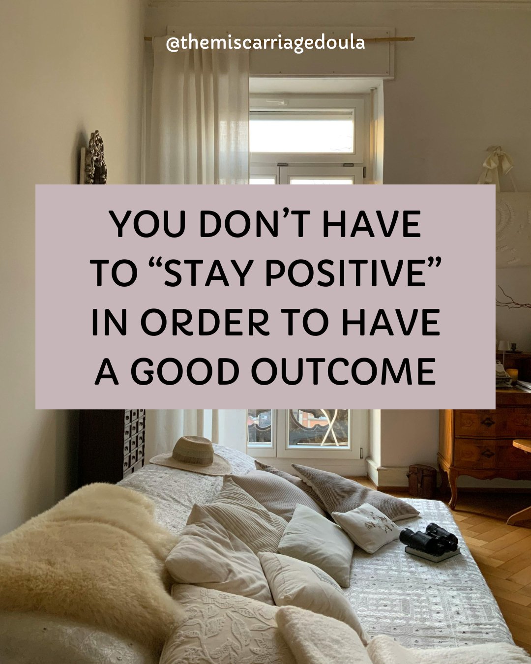 PSA 📣 You do not have to be a super duper positive person during pregnancy, after loss, or in general in order to have a good outcome!!!

Allow yourself to be authentic in your feelings and if that's fear or anxious or full of worries -- have compas