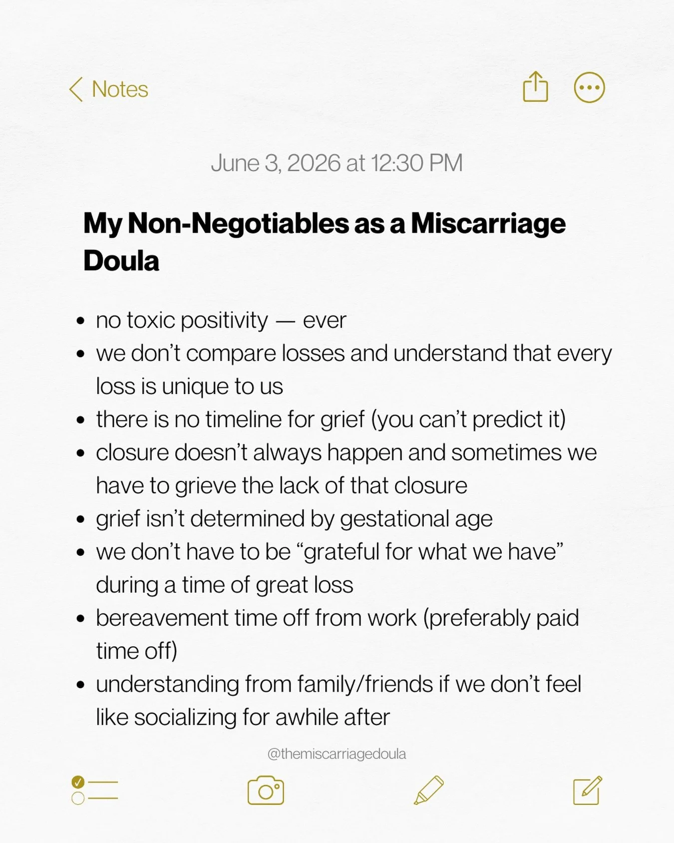 my non-negotiables for pregnancy loss care ❤️

what should we add to the list?

&bull;
&bull;
&bull;
#miscarriage #pregnancyloss #grief