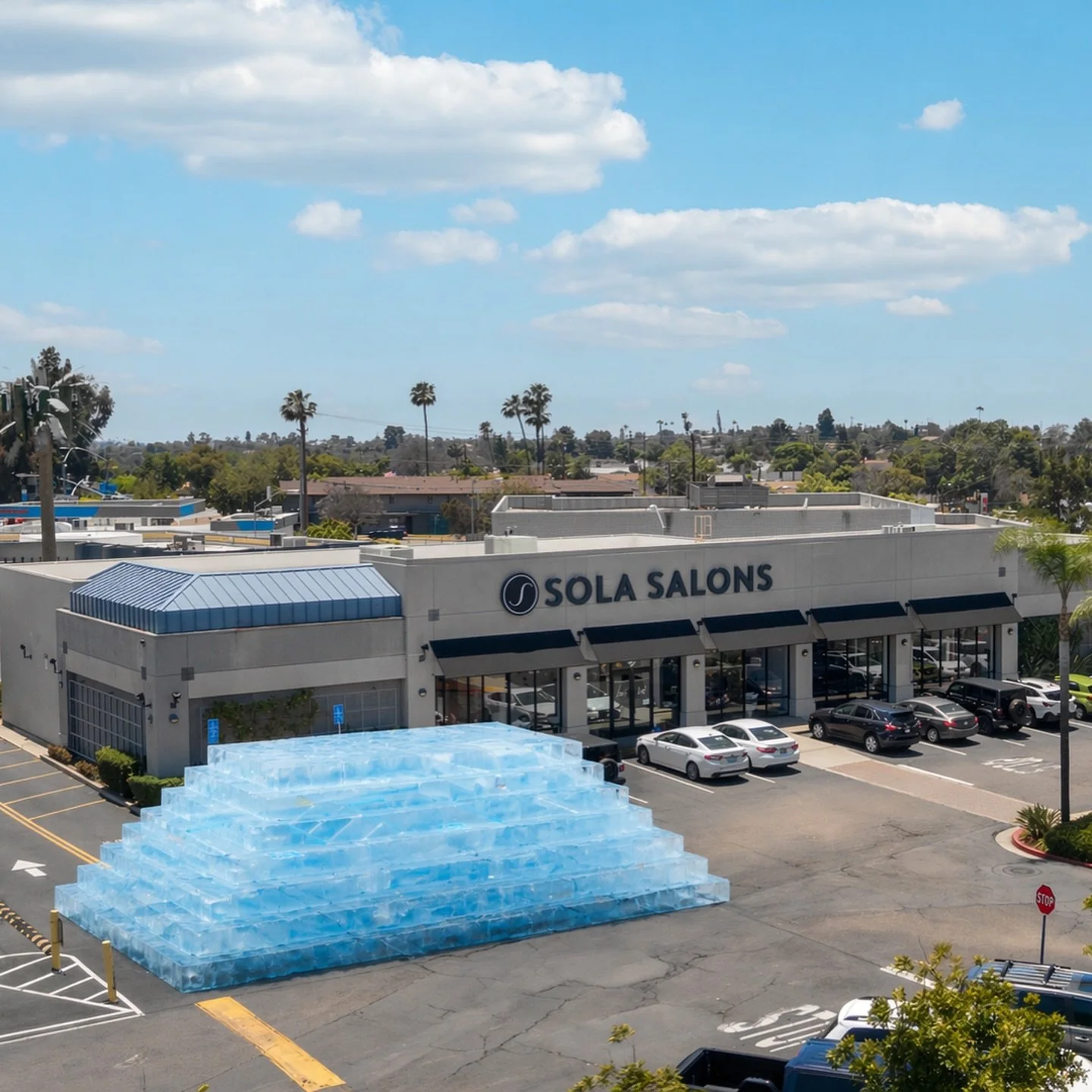 Jumping on this trend with the rest of the brands. 😂 what would be inside the #drake ice blocks if it was outside of a #solasalons ? 🧐🧊 #iceman #fyp