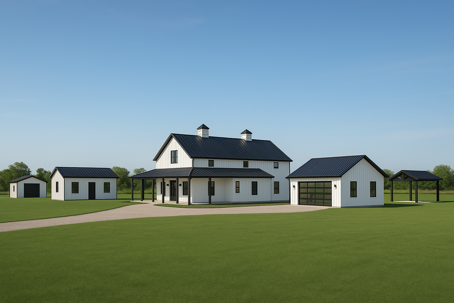 60x80x14 - Farm Equipment Storage Building