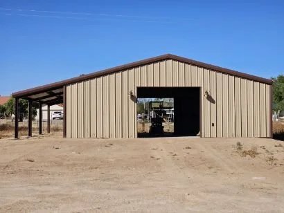 30x40x9 with 8x40 Lean - Gable Symmetrical
