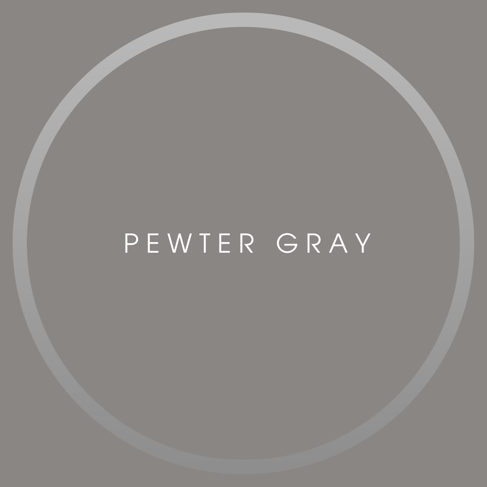Color swatch of Pewter Gray with text