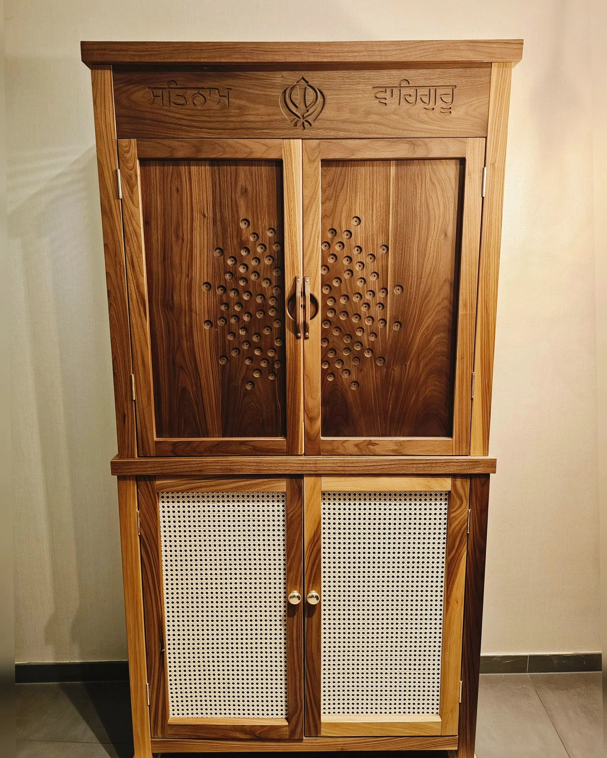 cabinet/ alter made from solid walnut