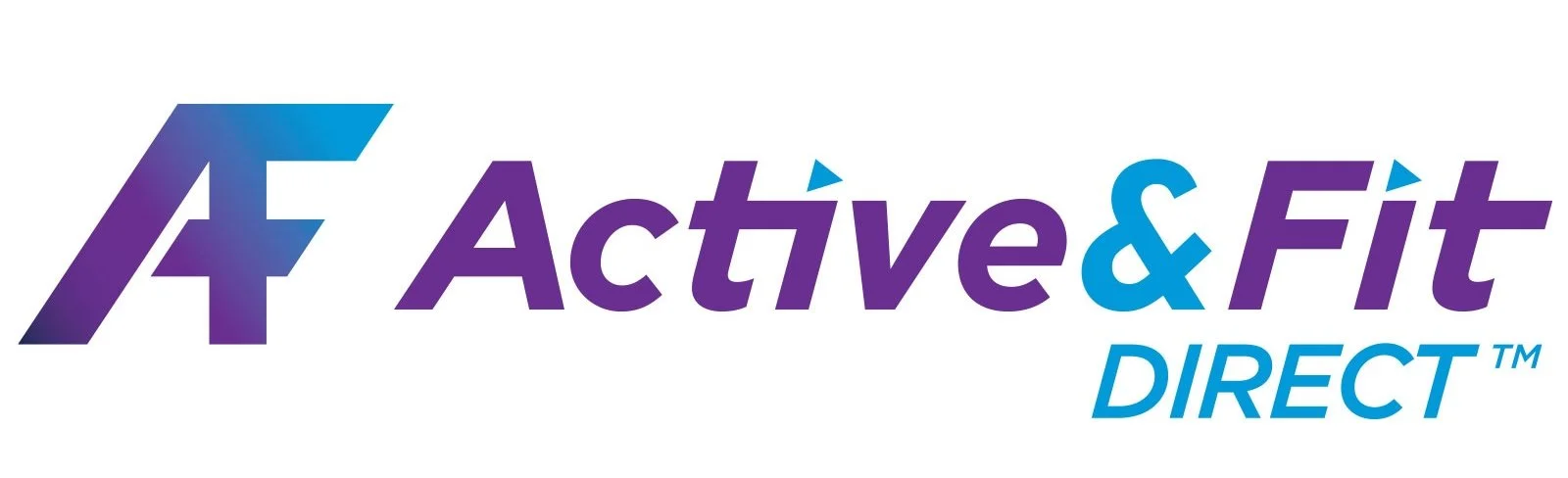 Active & Fit DIRECT logo in purple and blue text with a stylized 'A' and 'F' symbol.