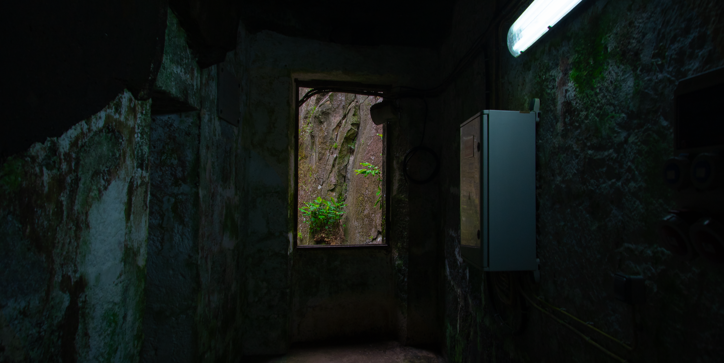 stairhouse in a volcano