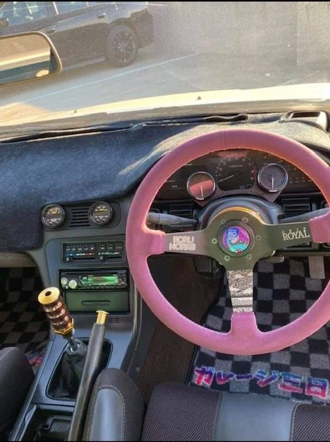 Interior of a Nissan Silvia S13 Coupe
