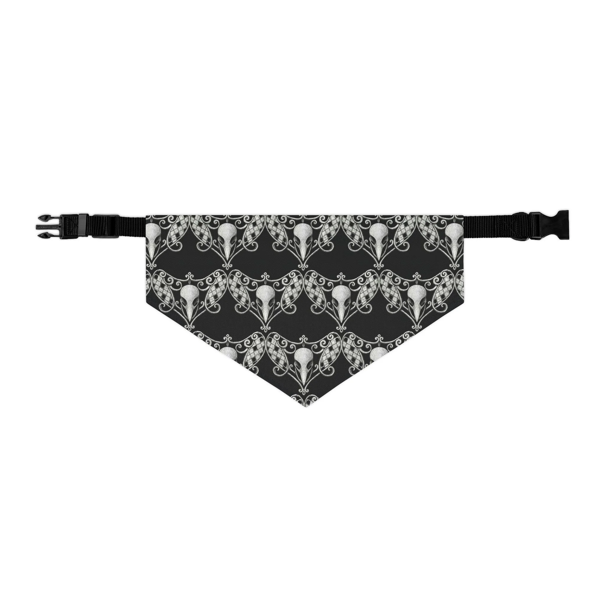 Midnight Harlequin — Pet Bandana Collar