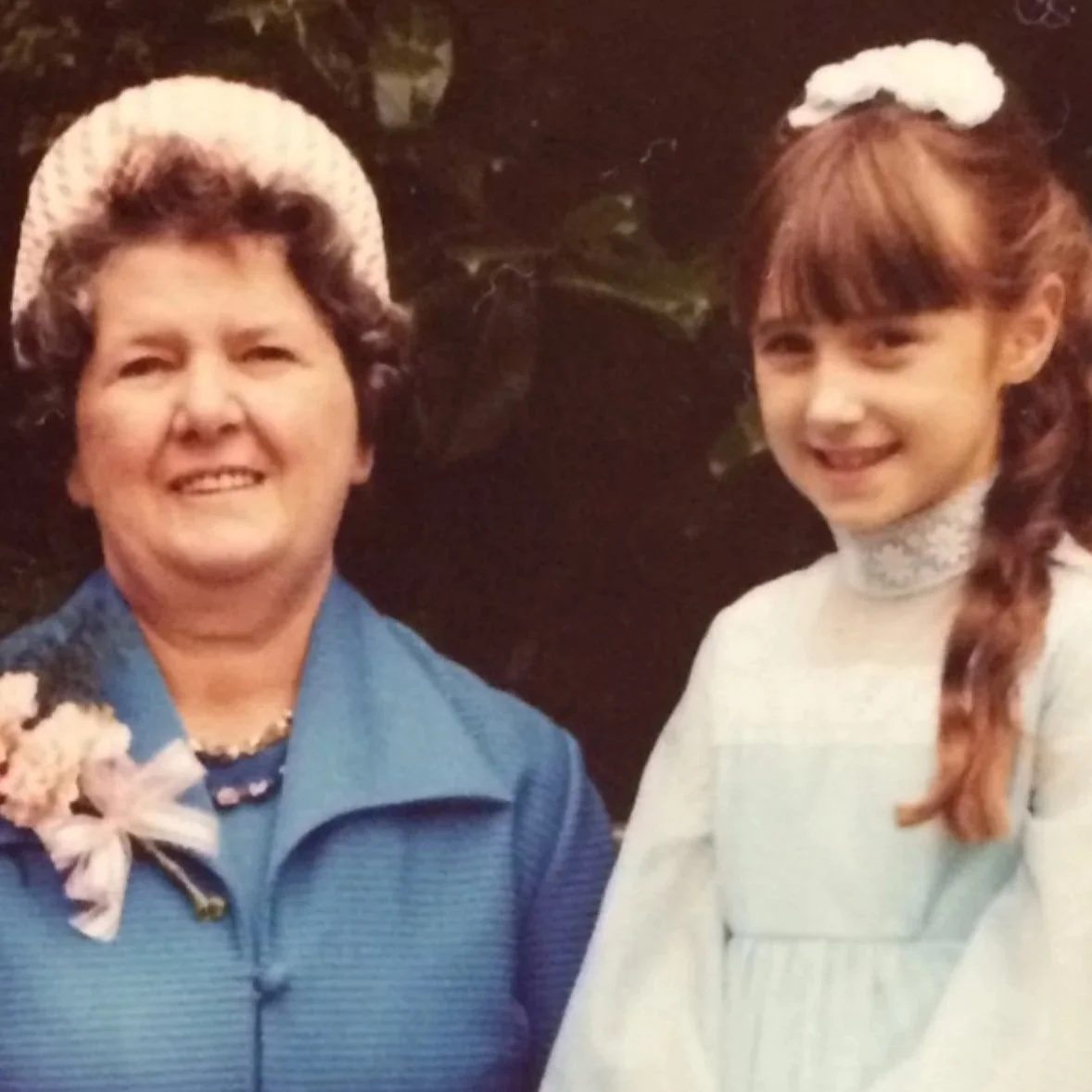 Andrea Thomas with her grandmother, whose Welsh herbal wisdom inspired The Celtic Apothecary