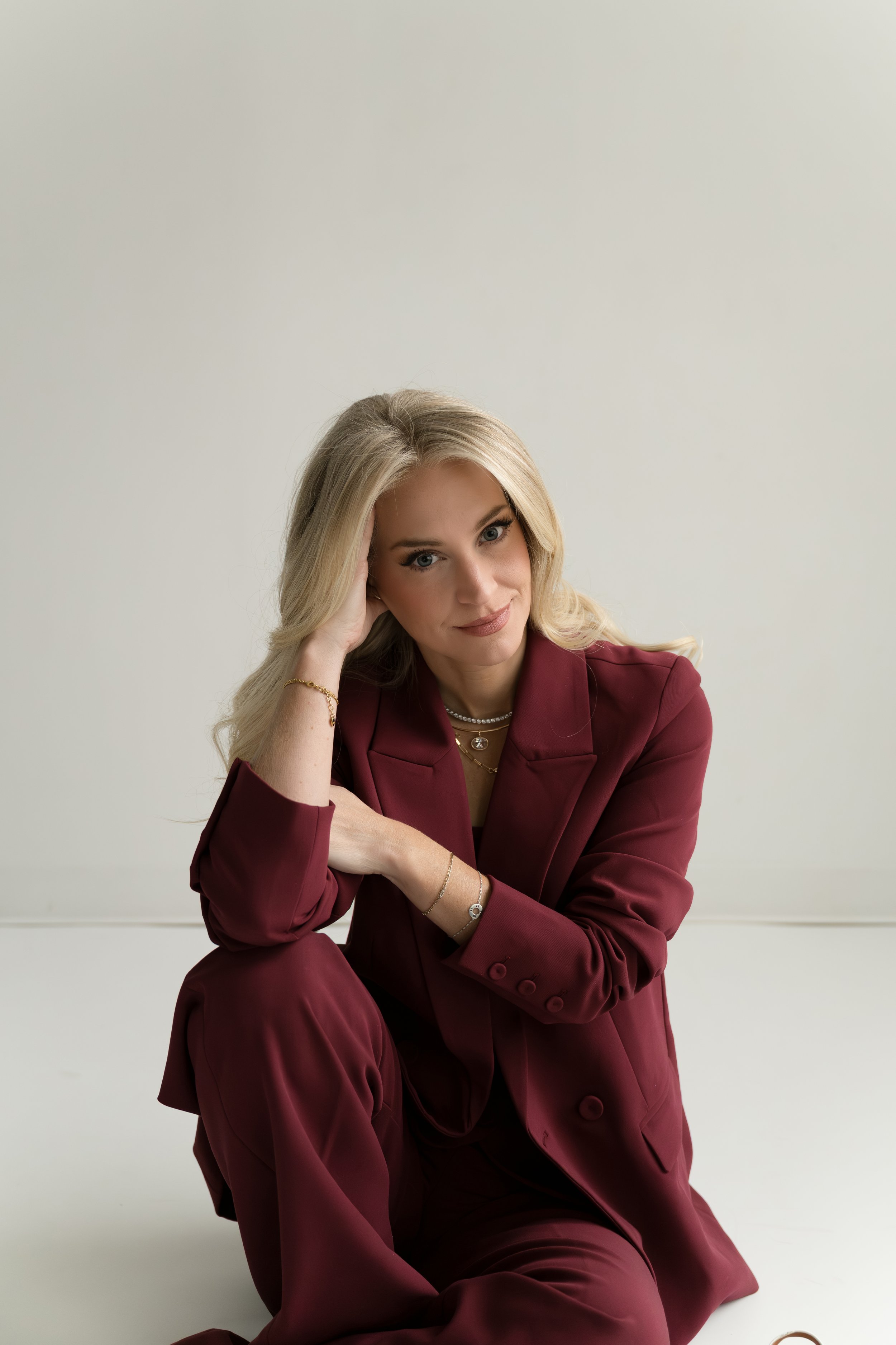 Meagan Kolkmann of Kolkmedia guiding brand storytelling and media strategy, smiling on set