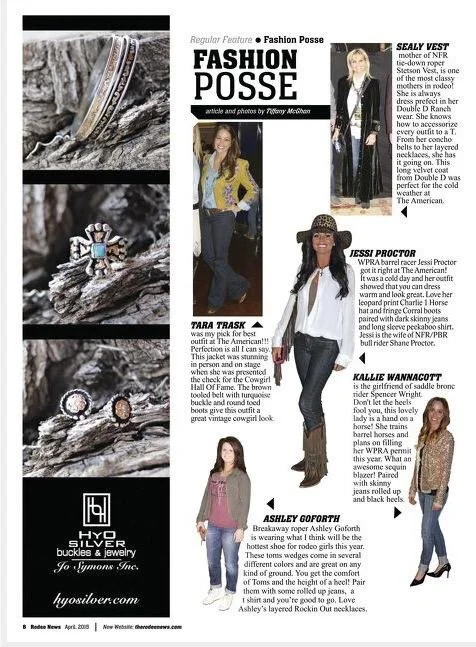 RODEO NEWS/FASHION POSSE: 2016 AMERICAN RODEO BEST DRESSED LIST