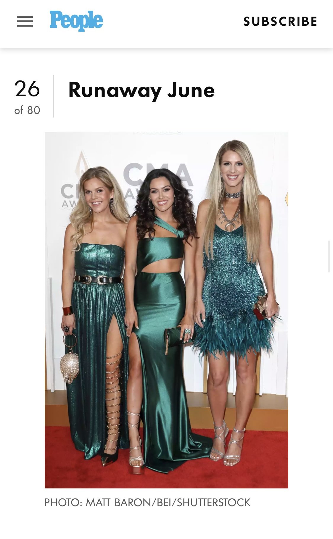 PEOPLE MAGAZINE: 2022 CMA AWARDS