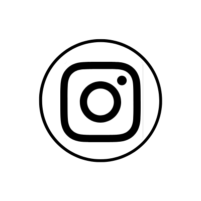 Instagram logo in black and white.