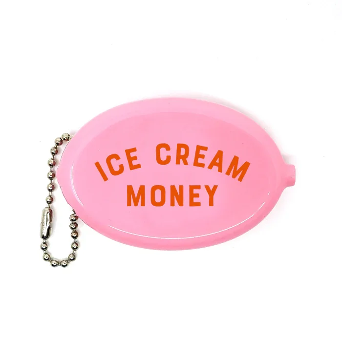 Vintage Style Coin Pouch - Ice Cream Money