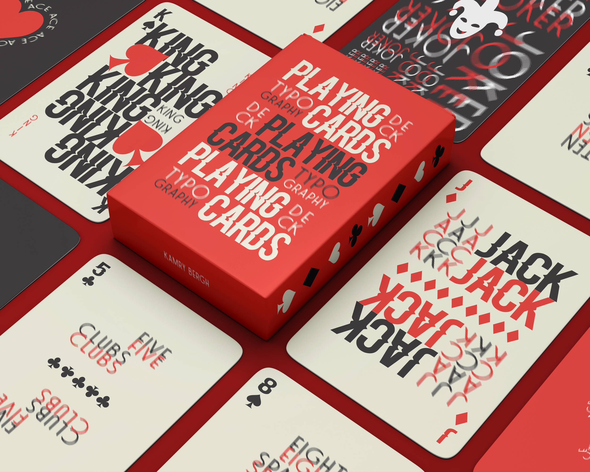 Typography Playing Cards