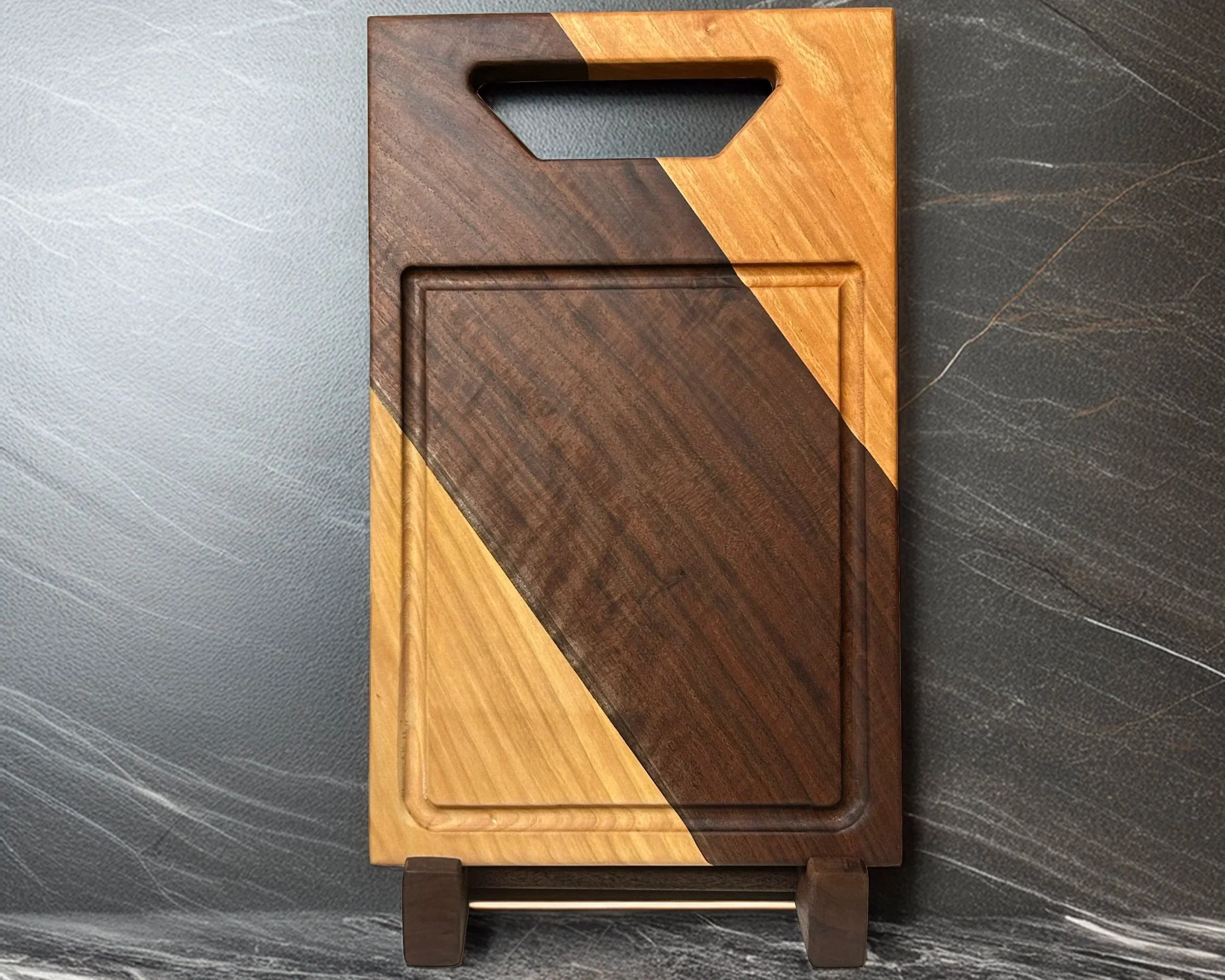 Walnut, Maple and Cherry Cutting Board