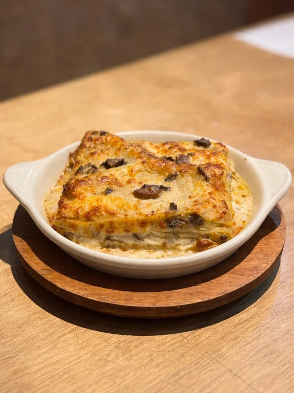 Our new Mushroom &amp; Scamorza Lasagna has been a total hit! 
Still available at @sipapa.3190 and on Uber Eats! Don&rsquo;t miss out on this seasonal favorite.