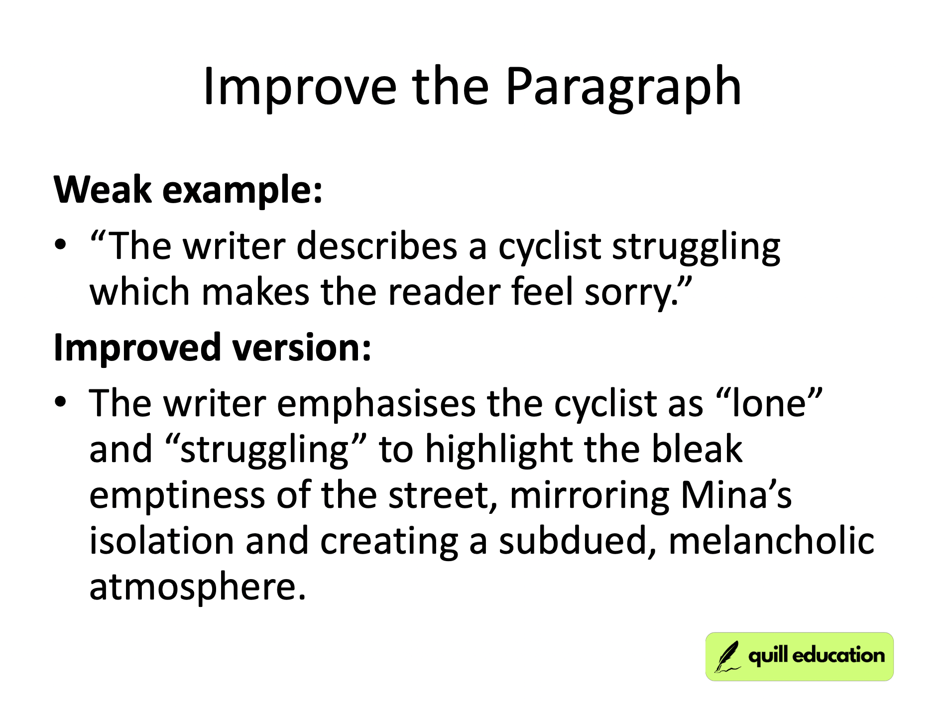 gcse English workshop lesson 8